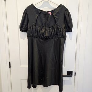 Sugar Thrillz Satin Babydoll Dress